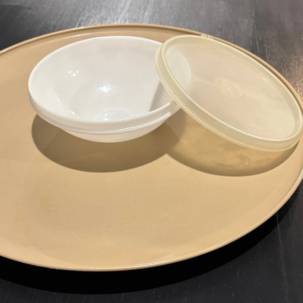 vintage Tupperware Dip 'N Serve Appetizer Veggie serving set